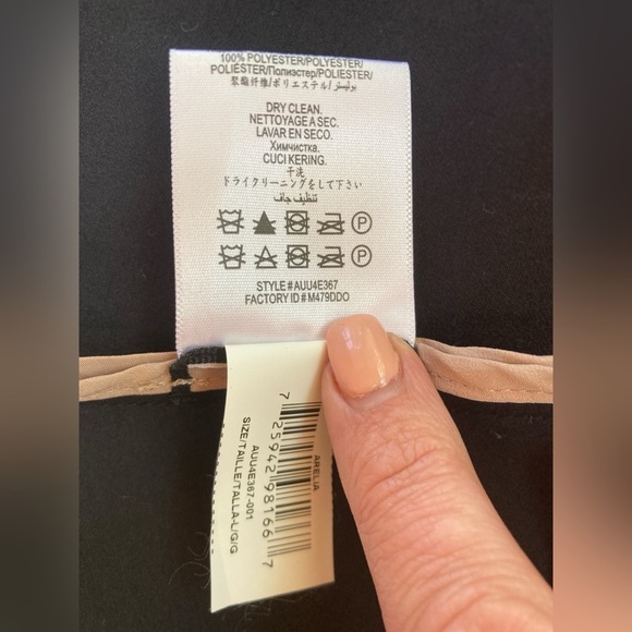 BCBG MAXAZRIA Arelia Black A-Line Blazer Jacket Women’s Large Zippered Waist - Picture 11 of 16